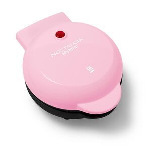 Nostalgia MyMini Personal Electric Waffle Maker, Pink